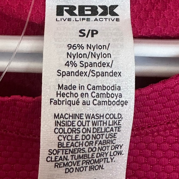 RBX Size S Fuchsia Tank Top for Women, New Condition - Picture 6 of 8